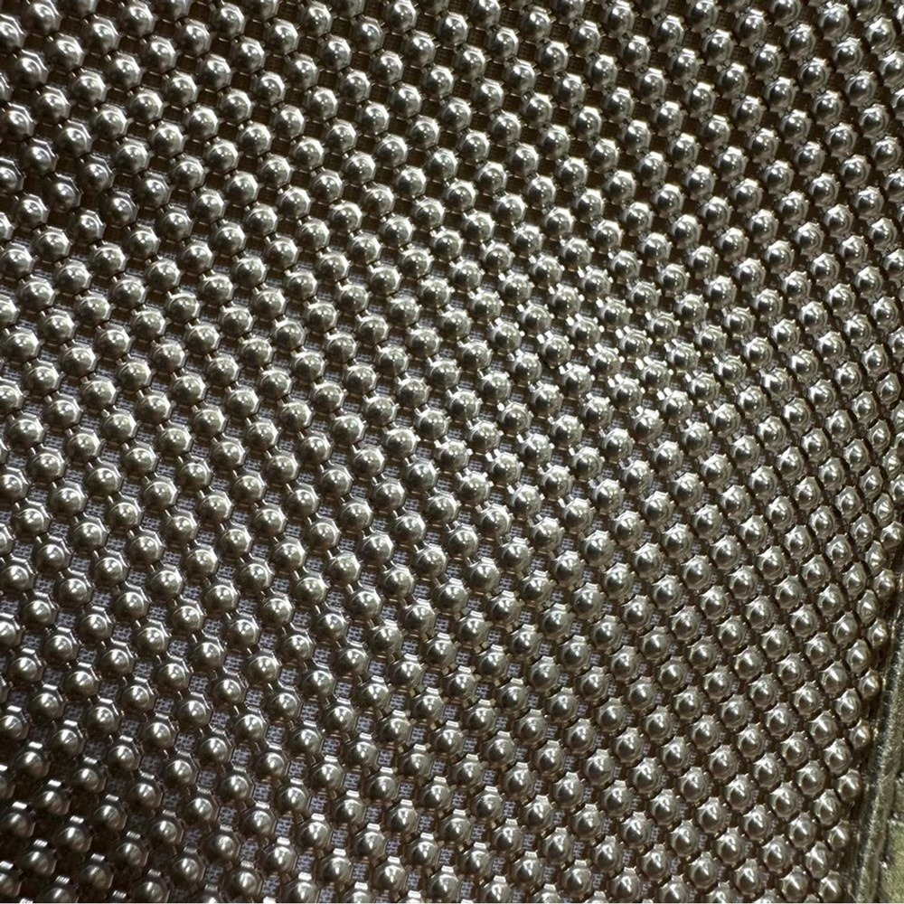 Whiting and Davis Crossbody Gold Metal Mesh Evening Bag - Picture 12 of 15